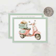 Scooter Costeiro Rosa e Aqua Fofo
