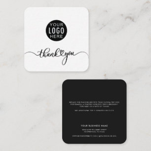 Cartão De Notas Script de Logotipo Empresarial Personalizado Agrad