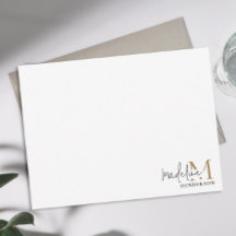 Script de Monograma Dourado Preto Moderno