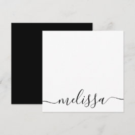 Cartão De Notas Script minimalista personalizado