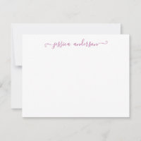 Script Violet na moda Modern Girly Purple Lavanda