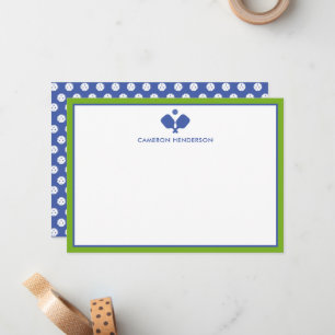 Cartão De Notas Seletor de Nomes Personalizados Verdes Azul