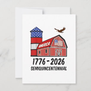 Cartão De Notas Semiquinentenário dos EUA 250º Aniversário 1776-20
