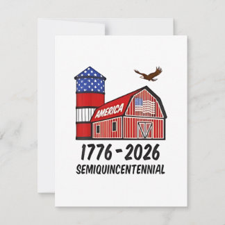 Cartão De Notas Semiquinentenário dos EUA 250º Aniversário 1776-20