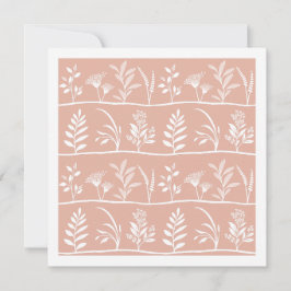 Cartão De Notas Serenata Botânica Silhuetas Minimalistas de Pêsseg