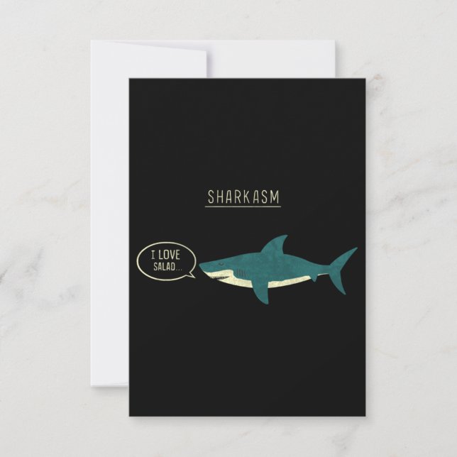 Cartão De Notas Sharkasm Classic (Frente)