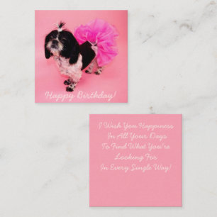 Cartão De Notas Shih Tzu Birthday