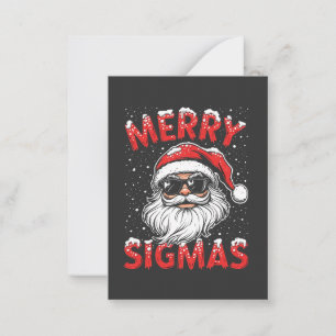Cartão De Notas Sigmas Alegres Natal Divertido Gen Alpha Escola de
