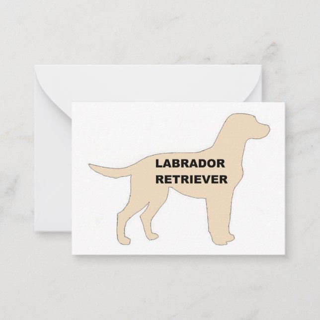 Cartão De Notas Silhouette de nome amarelo LR (Frente)