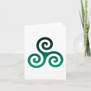 Cartão De Notas Símbolo Green Triskele