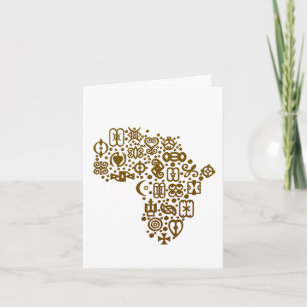 Cartão De Notas Símbolos Africanos BHM