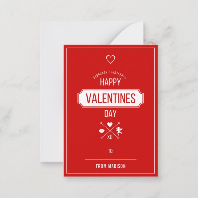 Cartão De Notas Símbolos de namorados Placa de Namorados da sala d (Frente)