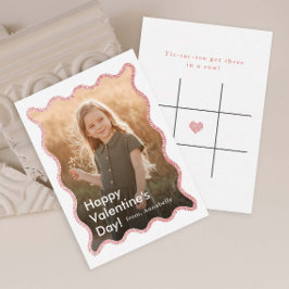Cartão De Notas Simple Modern Kids Photo Classroom Valentine's