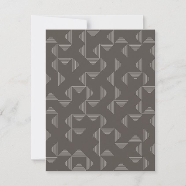 Cartão De Notas Simple, modern, trendy geometric graphic pattern (Frente)