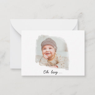 Cartão De Notas Simple Photo - Birthday presence - Thank you card