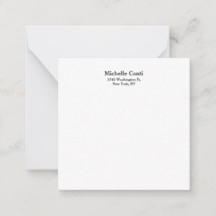 Cartão De Notas Simples e elegante moderno legível