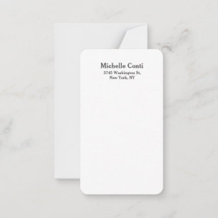 Cartão De Notas Simples e elegante moderno legível