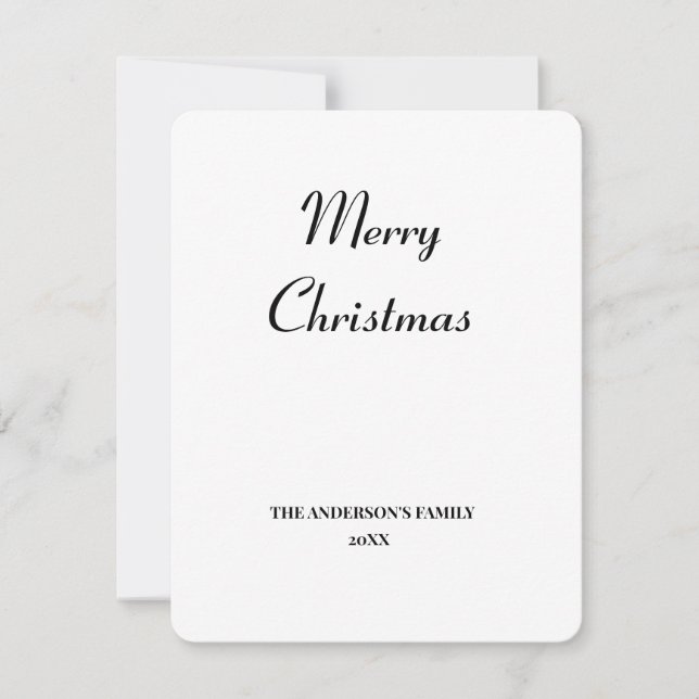 Cartão De Notas simples e mínimo adicionar a personalização do nat (Frente)