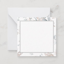 Cartão De Notas Simples elegante