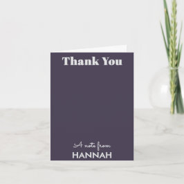 Cartão De Notas Simples Elegante Personalizado Nome Natal Agradeci