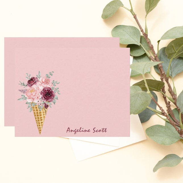 Cartão De Notas Simples minimalista moderno (Criador carregado)