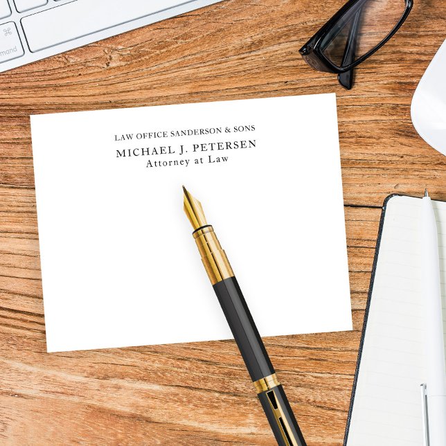 Cartão De Notas Simples, moderno profissional significa personaliz (Criador carregado)