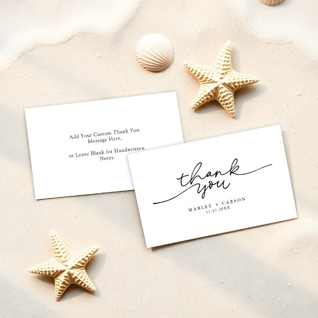 Cartão De Notas Simples Orçamento de Casamento para Caligrafia Mod (Criador carregado)