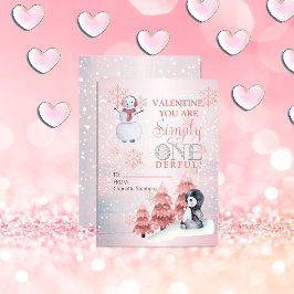 Cartão De Notas Simply Onederful Wonderful Valentines Classroom