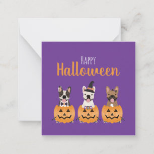 Cartão De Notas Sinal de Dia das Bruxas Feliz