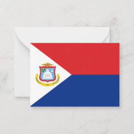 Cartão De Notas Sint Maarten flag