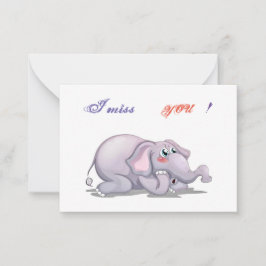 Cartão De Notas Sinto saudades de você