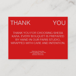 Cartão De Notas Sirocco Thank You Card