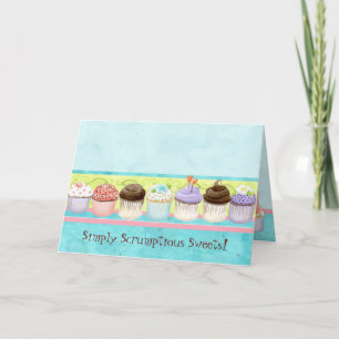 Cartão De Notas So Many Cupcakes! Custom Cake Business Note Card
