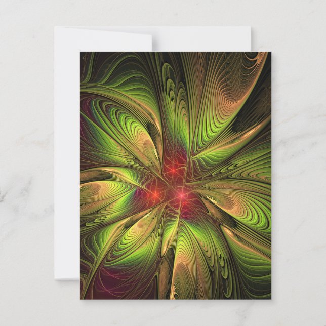 Cartão De Notas Soft and tenderness fractal fantasy flowers (Frente)