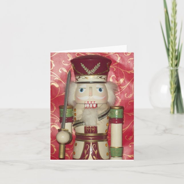 Cartão De Notas Soldier Nutcracker Photo Folded Note Card (Frente)