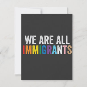Cartão De Notas Somos Todos Imigrantes LGBT - Arco-Íris