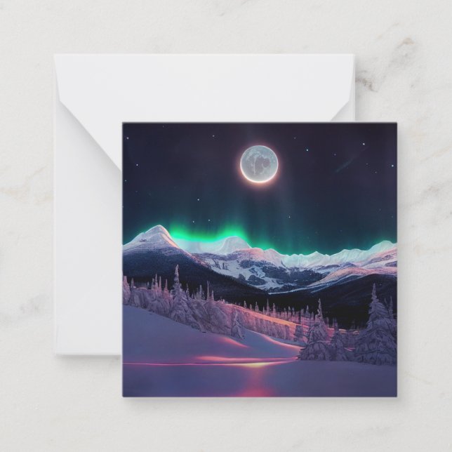 Cartão De Notas Sonhos Aurora (Frente)