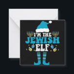 Cartão De Notas Sou o Elf Judeu Engraçado Hanukkah Menorah Gift<br><div class="desc">engraçado, hanukkah, chanukah, presente, aniversário, judeu, judeu, feriado, elf</div>