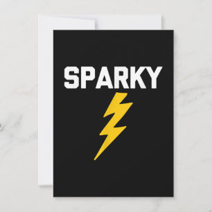 Cartão De Notas Sparky Dito Divertido Sarcástico Novidade Eletric