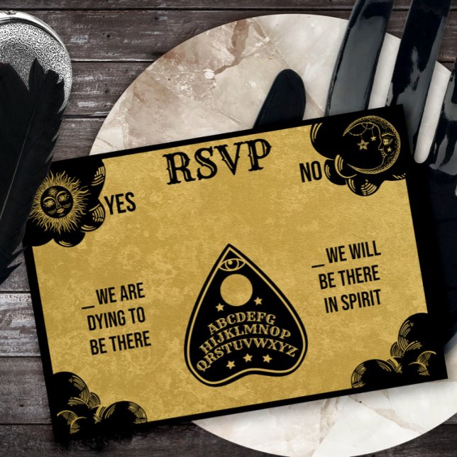 Cartão De Notas Spirit Conselho Gothic, Fall & Halloween RSVP (Criador carregado)