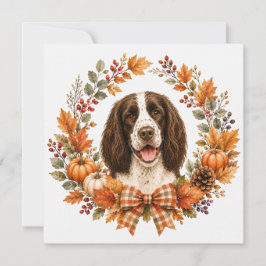 Cartão De Notas Springer Spaniel Outono
