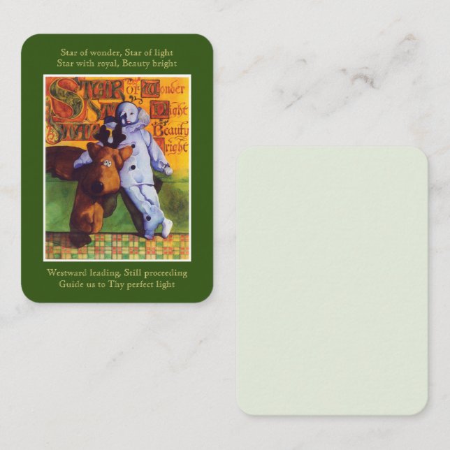 Cartão De Notas STAR DA Placa de Nota Plana 3.5x2.5 (Frente/Verso)