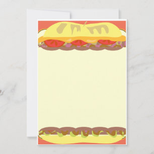 Cartão De Notas Stationery Sandwich