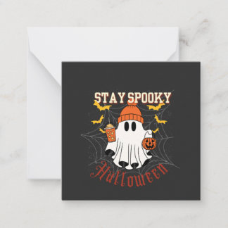 Cartão De Notas Stay Spooky Ghost Halloween