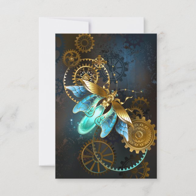 Cartão De Notas Steampunk Firefly (Frente)