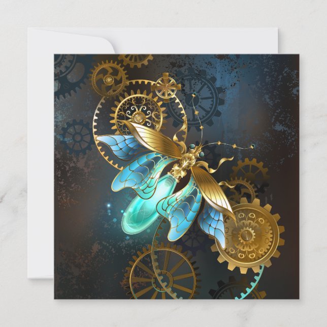 Cartão De Notas Steampunk Firefly (Frente)