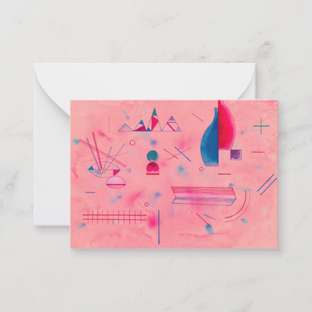 Cartão De Notas Sticks, The Rose, 1933 by Wassily Kandinsky (Frente)