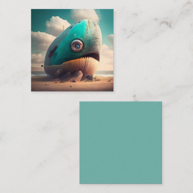 Cartão De Notas Strange Whale (Frente/Verso)