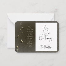 Sua Palavra É Uma Lâmpada E Uma Pegada Leve