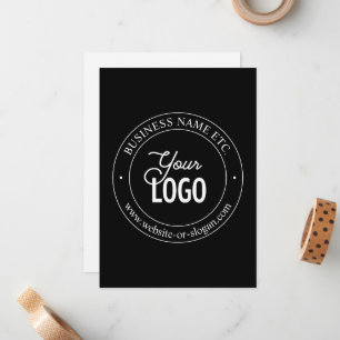 Cartão De Notas Substituição fácil do logotipo e texto personalizá